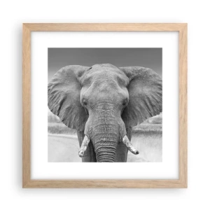 Poster în ramă de stejar deschis - Bun venit în lumea mea - 30x30 cm