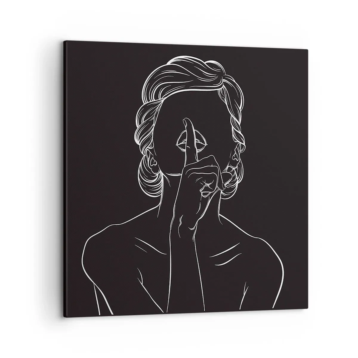 Tablou pe pânză - Frumusețea înflorește în tăcere - 50x50 cm