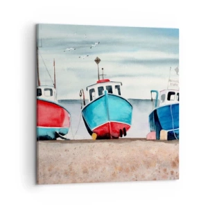 Tablou pe pânză - Gata pentru pescuit - 50x50 cm