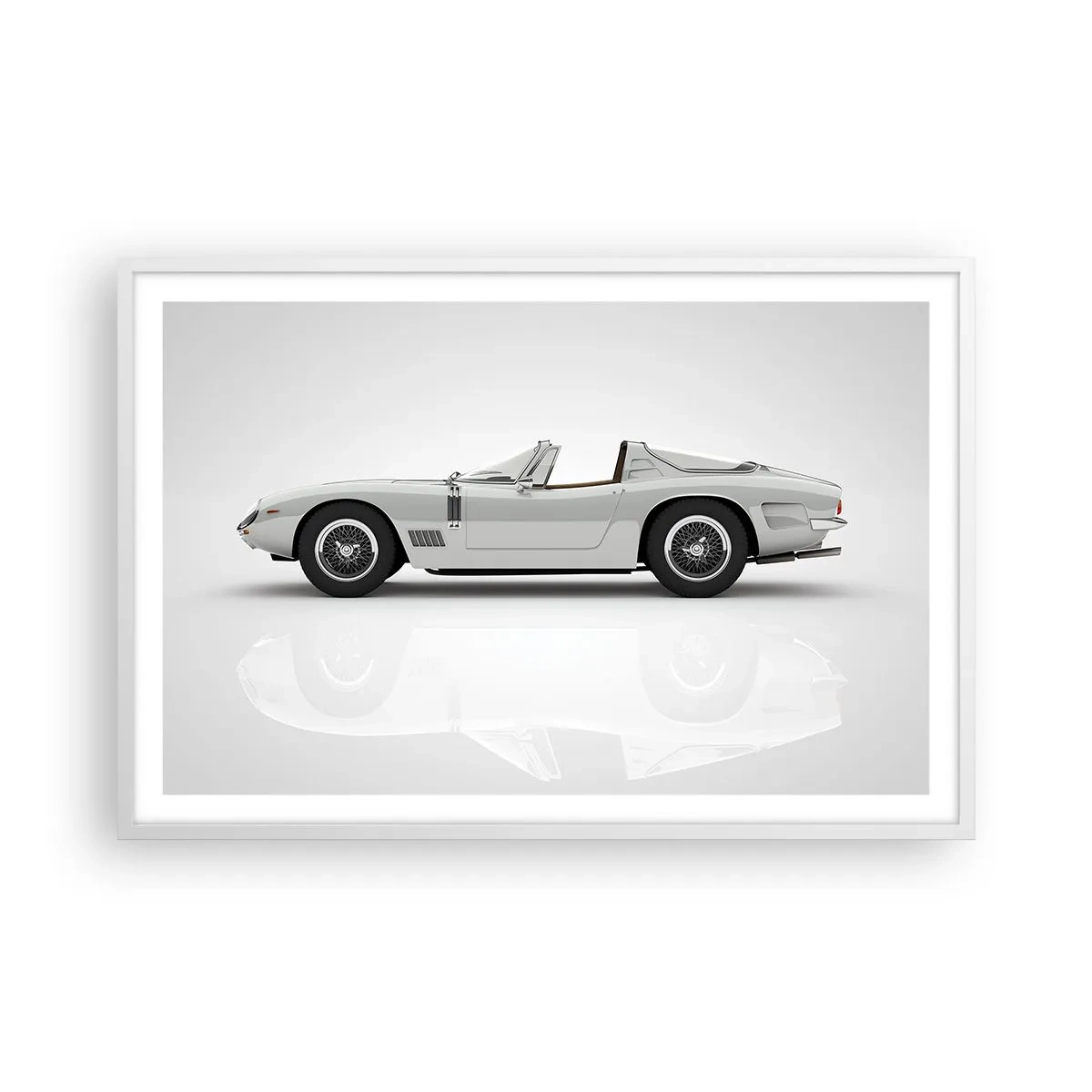 Poster în ramă albă - Promisiunea distracției - 91x61 cm