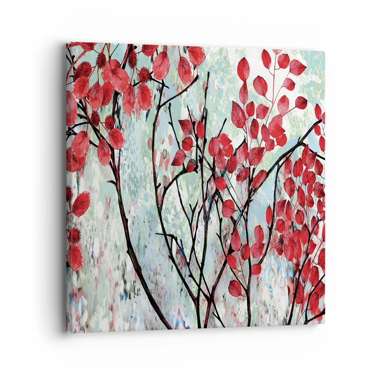 Tablou pe pânză - Arbore în stacojiu - 30x30 cm