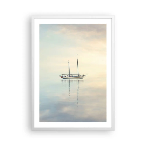 Poster în ramă albă - În tăcerea mării - 50x70 cm