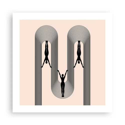 Poster - Cu susul în jos - 50x50 cm