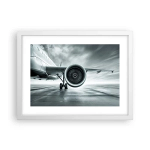 Poster în ramă albă - Ce putere! - 40x30 cm