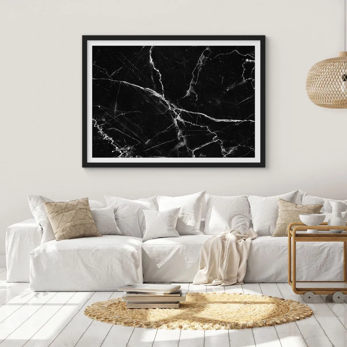 Poster în ramă neagră - Viața secretă a unei pietre - 70x50 cm