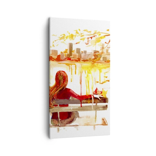 Tablou pe pânză - Un moment de reflecție - 45x80 cm