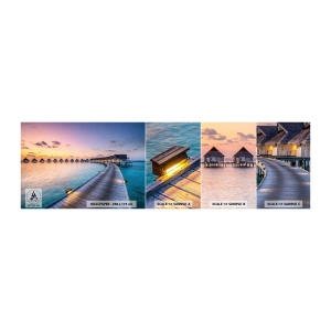 Mostră tapet autocolant Deluxe Sticker - Vacanță - înapoi la sursă - Maldive, Peisaj, Călătorii - 100x30 cm