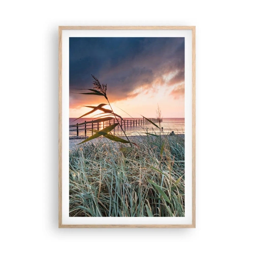 Poster în ramă de stejar deschis - Nu trece cu vântul - 61x91 cm