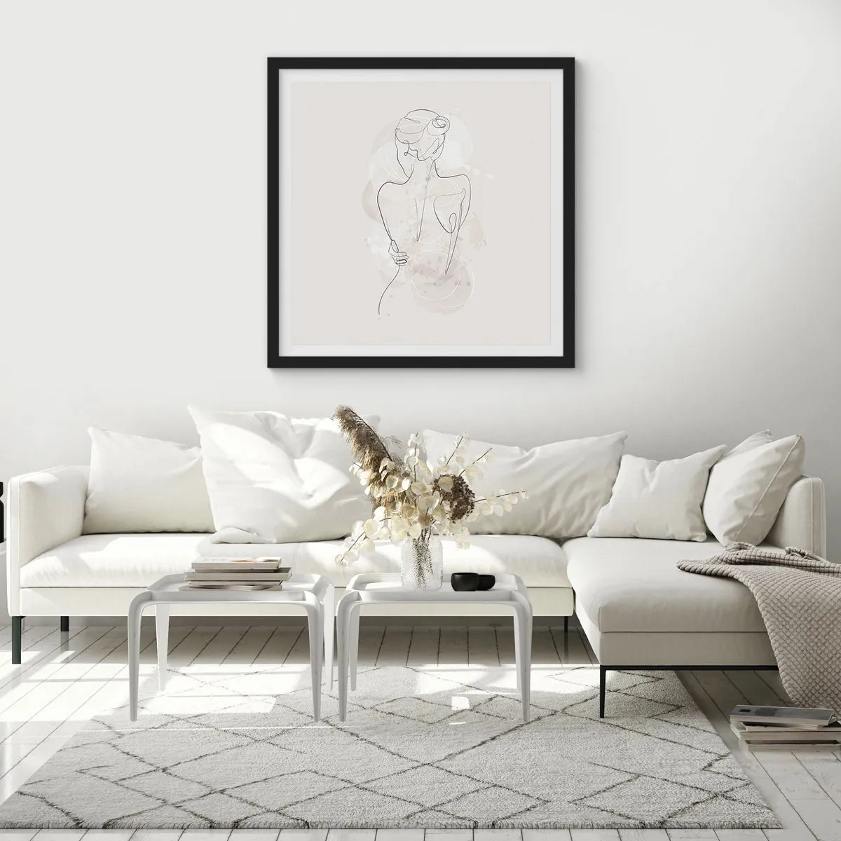 Poster în ramă neagră - Ca un instrument sensibil - 60x60 cm