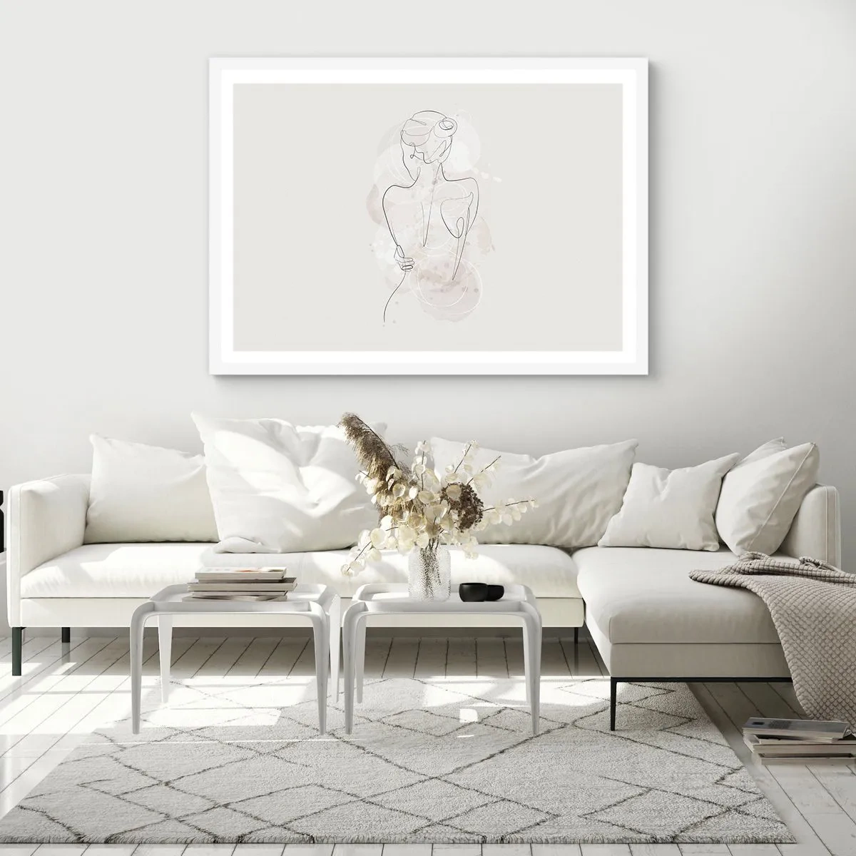 Poster în ramă albă - Ca un instrument sensibil - 70x50 cm