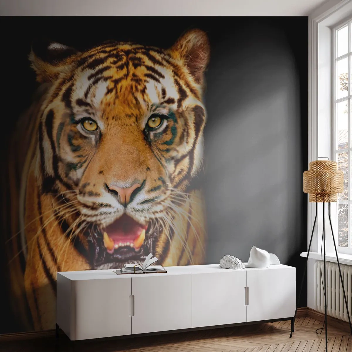 Tapet Autoadeziv Deluxe Sticker - Sălbăticia inimii - Animale, Tigru, Prădător - 250x175 cm