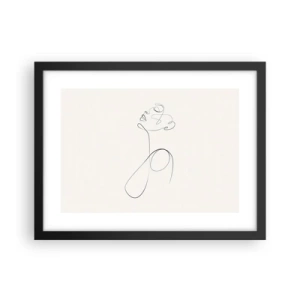 Poster în ramă neagră - Încâlcită în vise - 40x30 cm