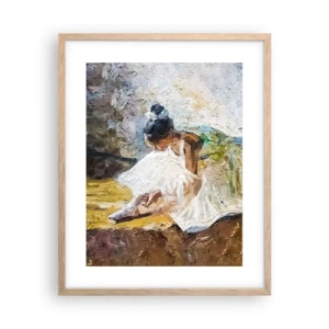 Poster în ramă de stejar deschis - Dintr-un tablou de Degas - 40x50 cm