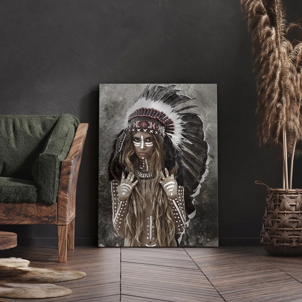 Tablou pe pânză Canvas - Secretul puterii tribale - 50x70 cm