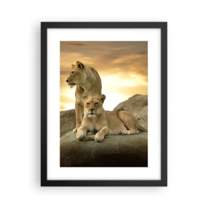 Poster în ramă neagră - Maiestate regală - 30x40 cm