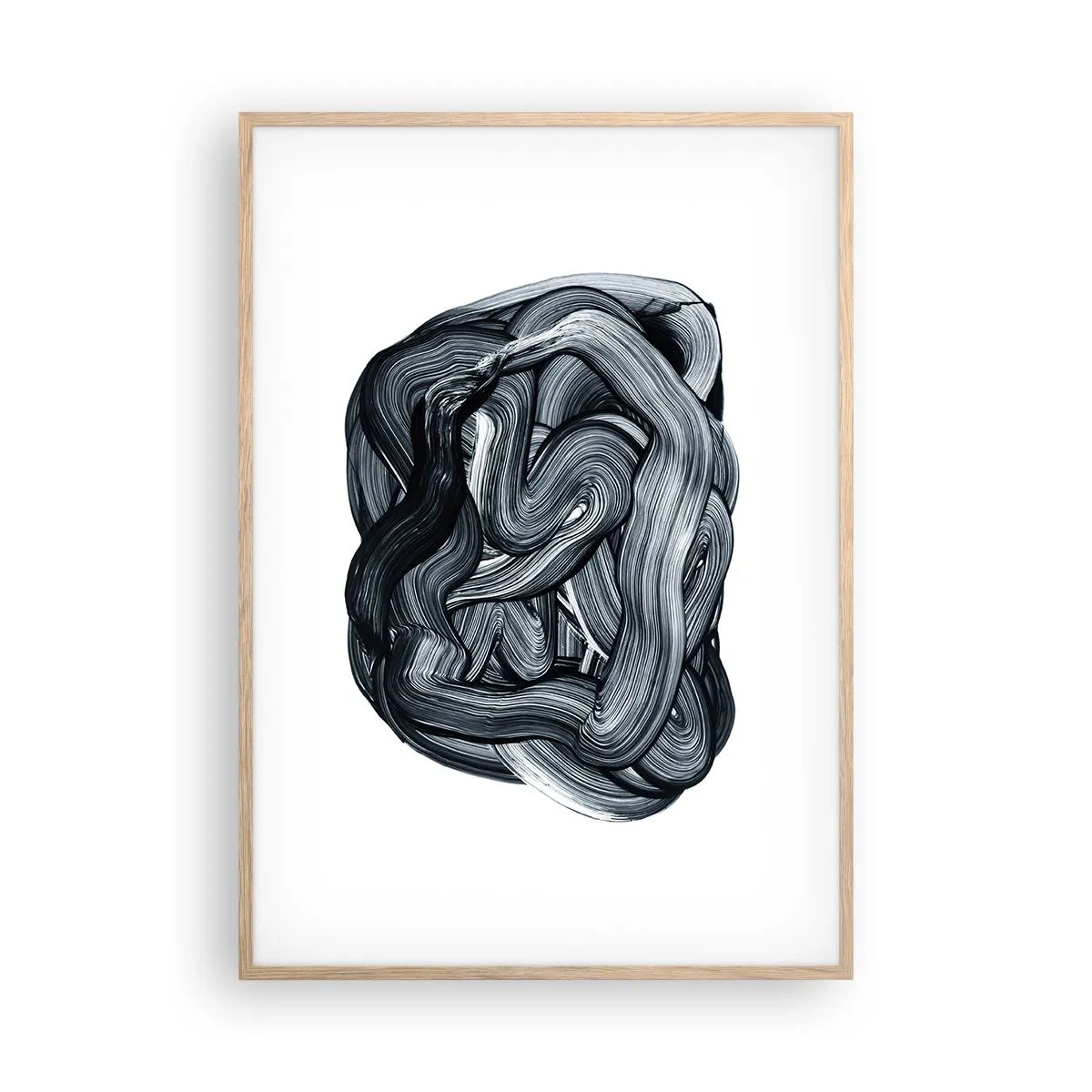 Poster în ramă de stejar deschis - Nu este atât de simplu - 70x100 cm