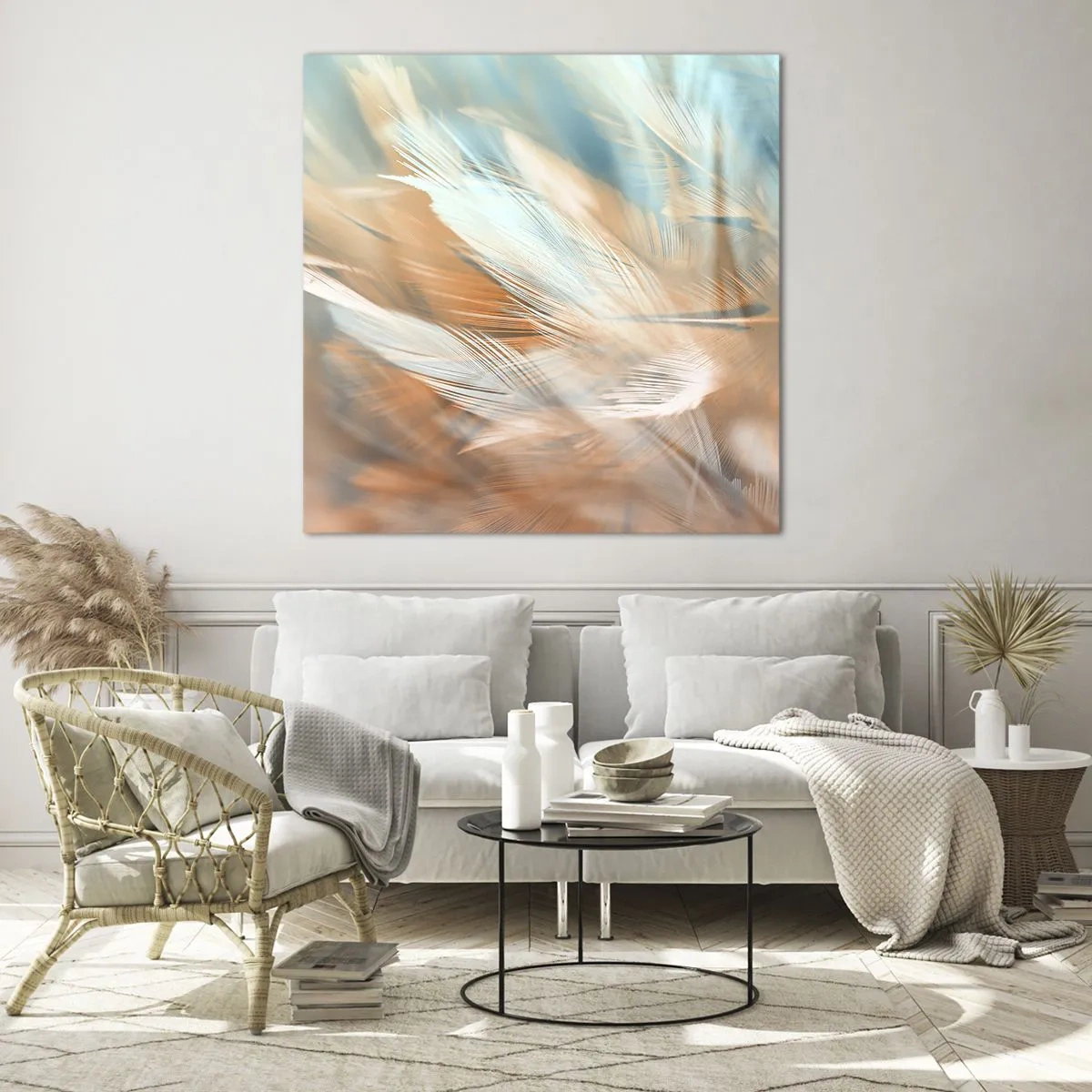 Tablou pe sticlă - În țara blândeții - 60x60 cm