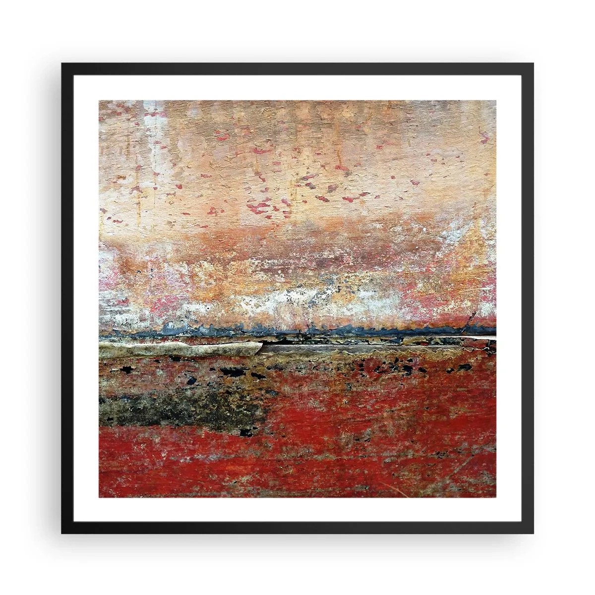 Poster în ramă neagră - Oare este marea? - 60x60 cm