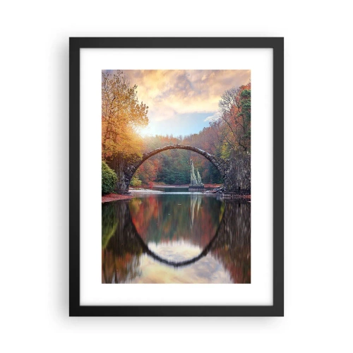 Poster în ramă neagră - De cealaltă parte a oglinzii - 30x40 cm