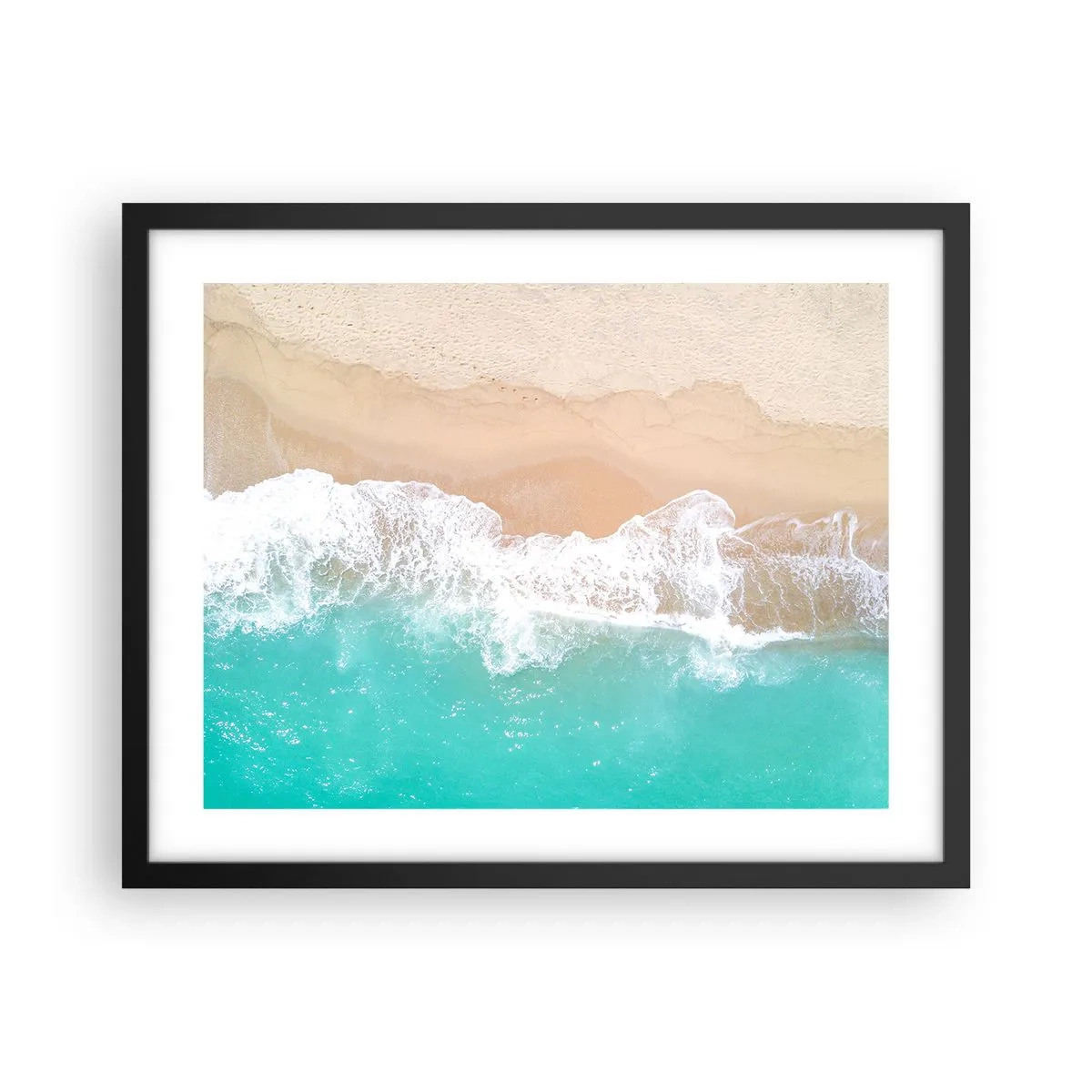 Poster în ramă neagră - Atingere mângâietoare - 50x40 cm