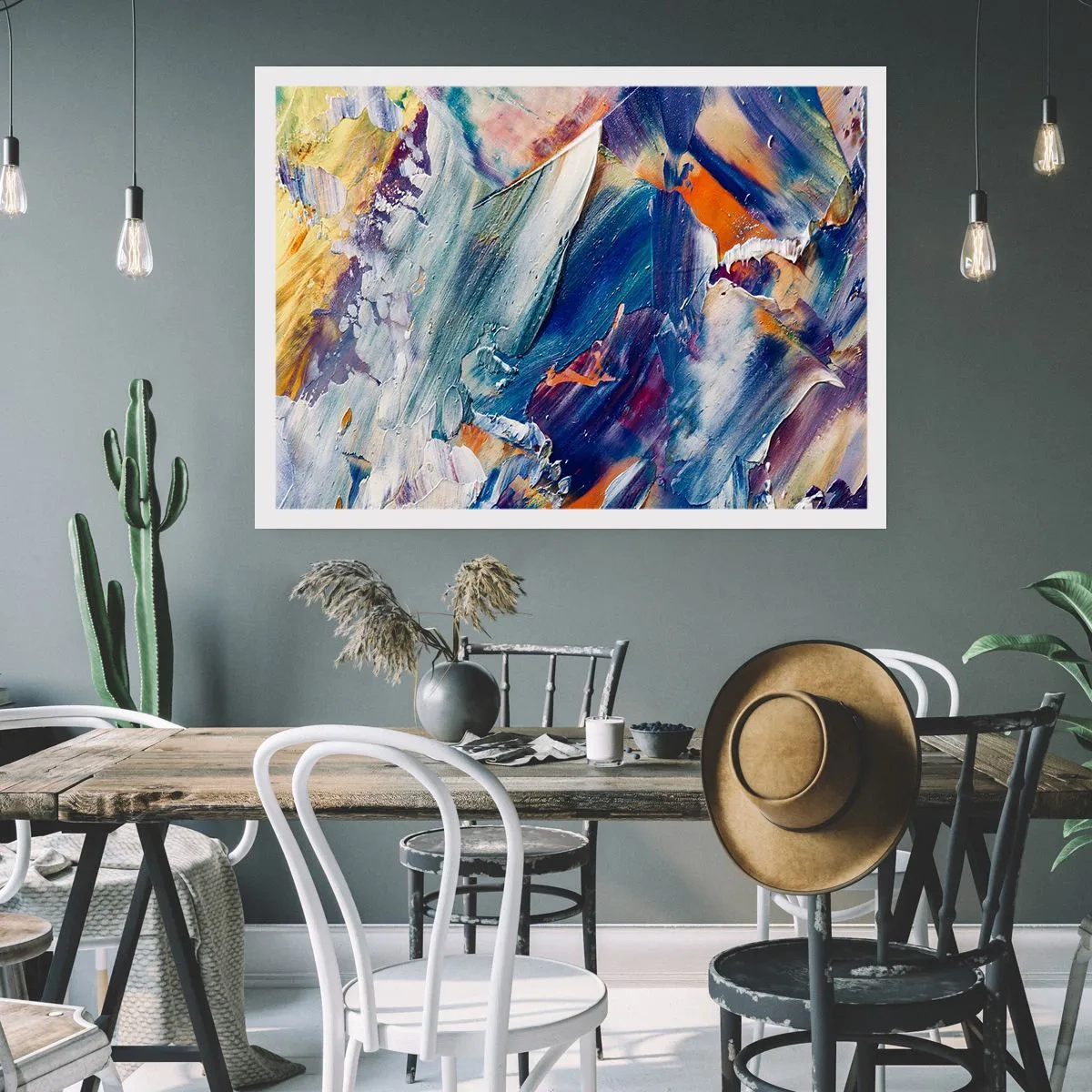 Poster - Confuzie de culori - 50x40 cm