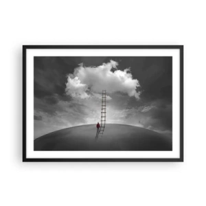 Poster în ramă neagră - Orice este posibil - 70x50 cm