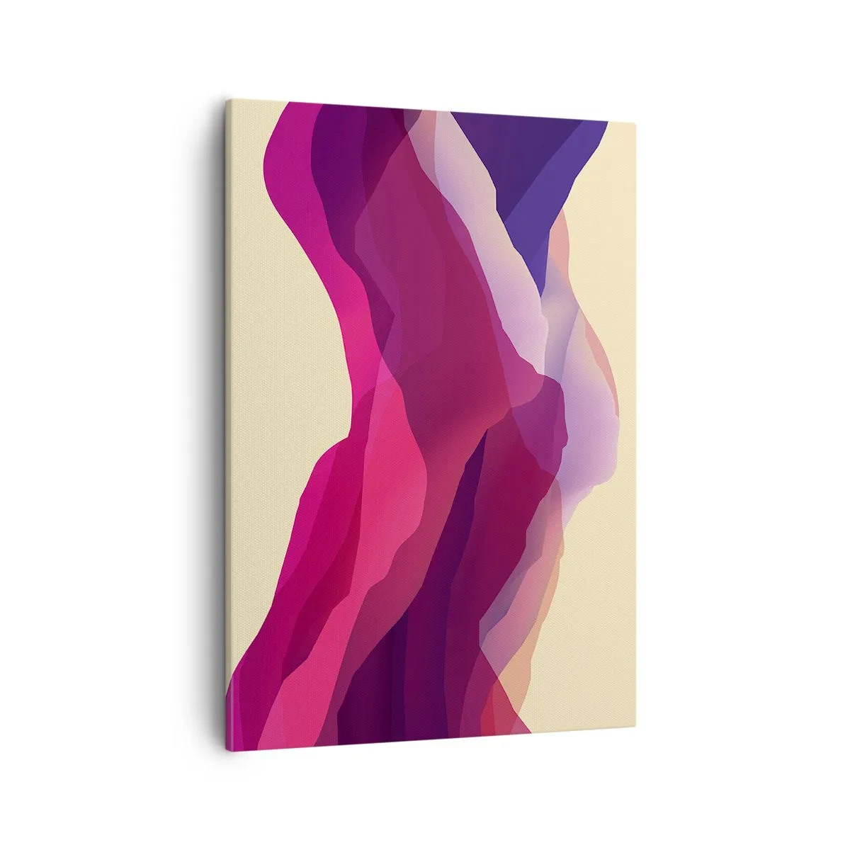 Tablou pe pânză - Valuri de violet - 50x70 cm