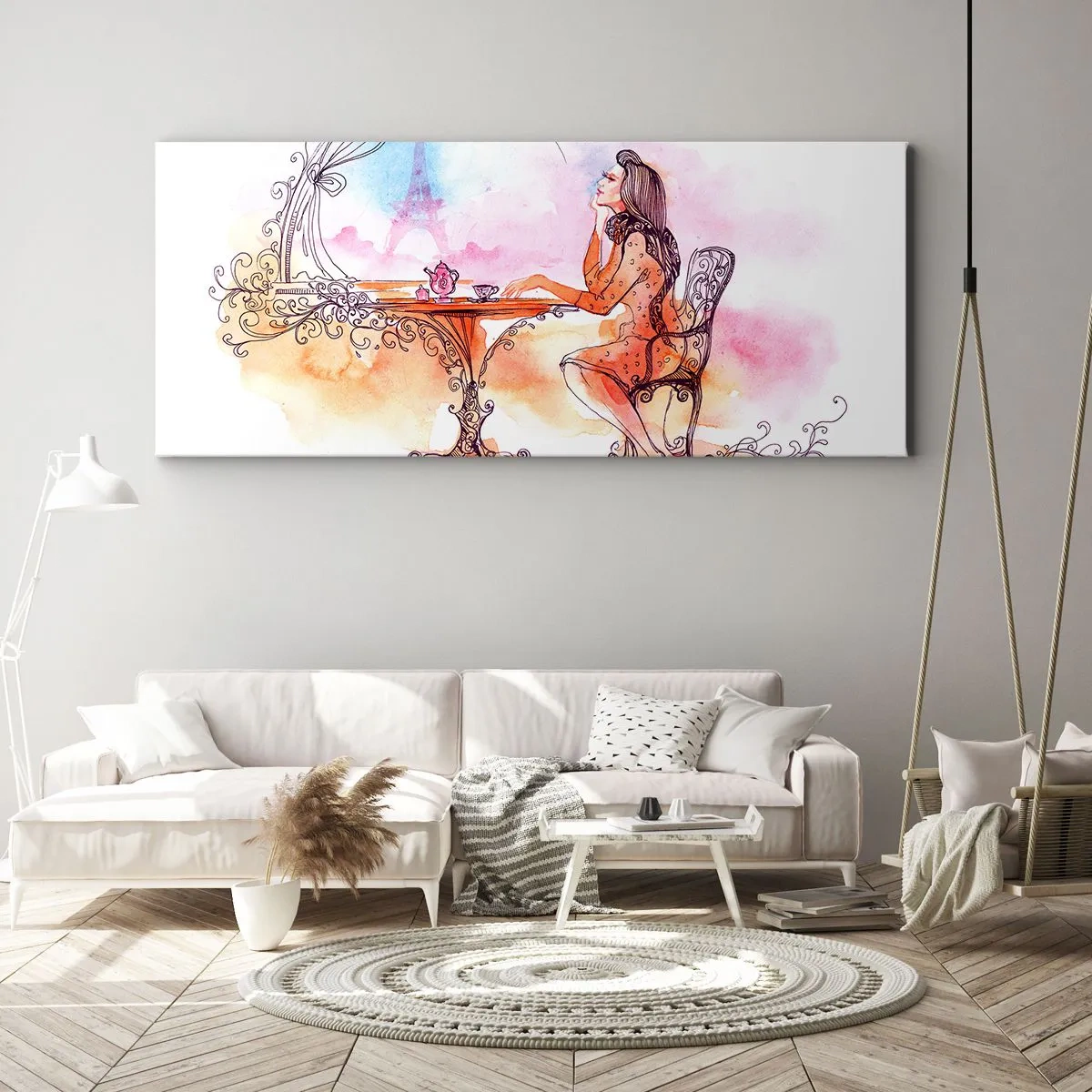Tablou pe pânză - Șic parizian - 100x40 cm