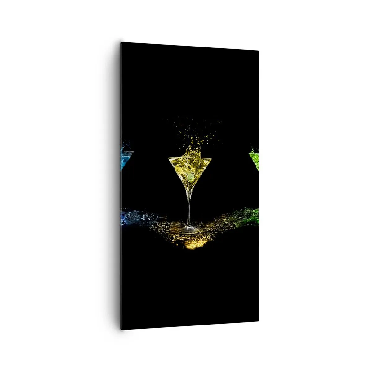 Tablou pe pânză - Culori de bucurie în sticla de cristal - 65x120 cm