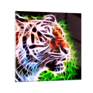 Tablou pe sticlă - Aură amenințătoare - 30x30 cm