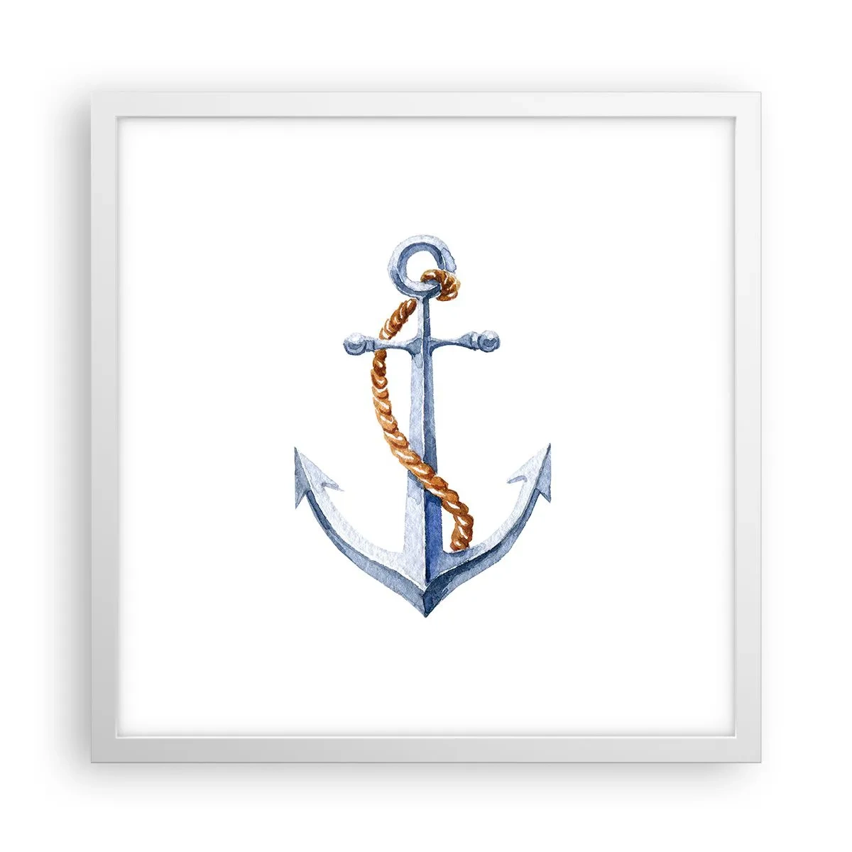 Poster în ramă albă - Ahoy aventura! - 40x40 cm