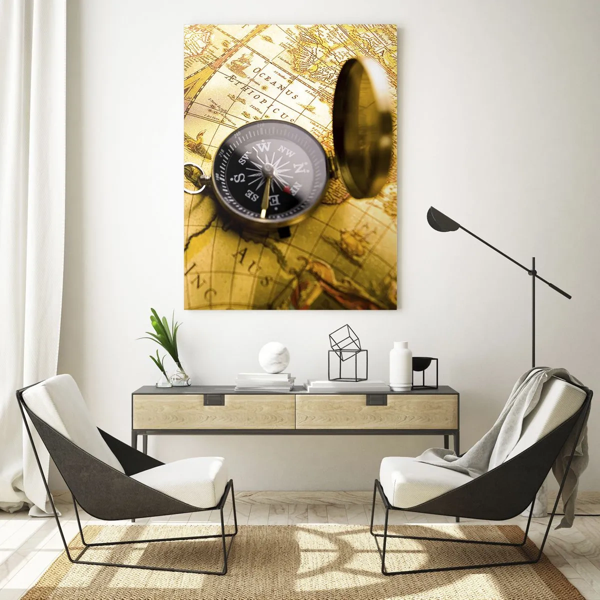 Tablou pe sticlă - Sau poate până la capătul lumii? - 70x100 cm