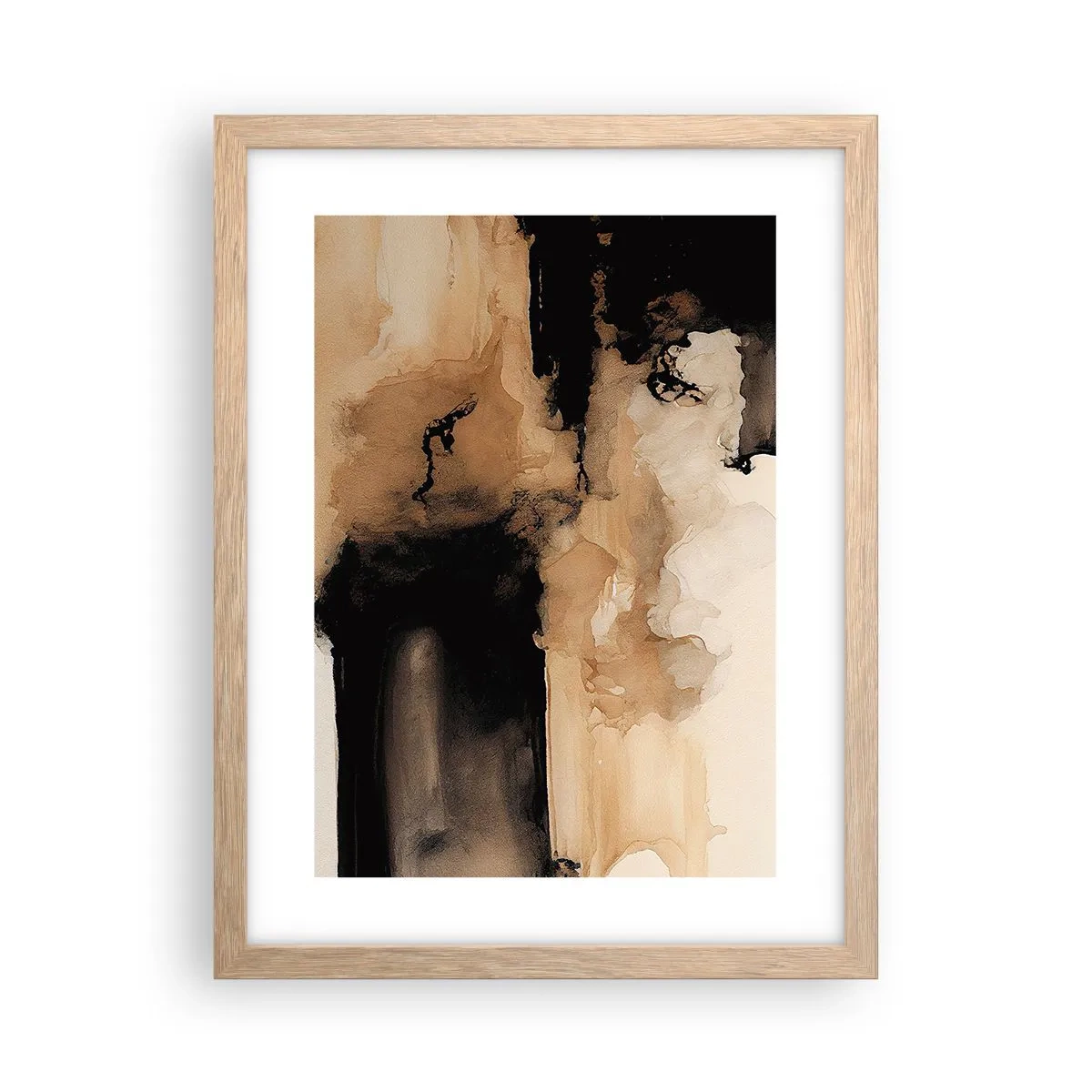 Poster în ramă de stejar deschis - O abstractizare intrigantă - 30x40 cm