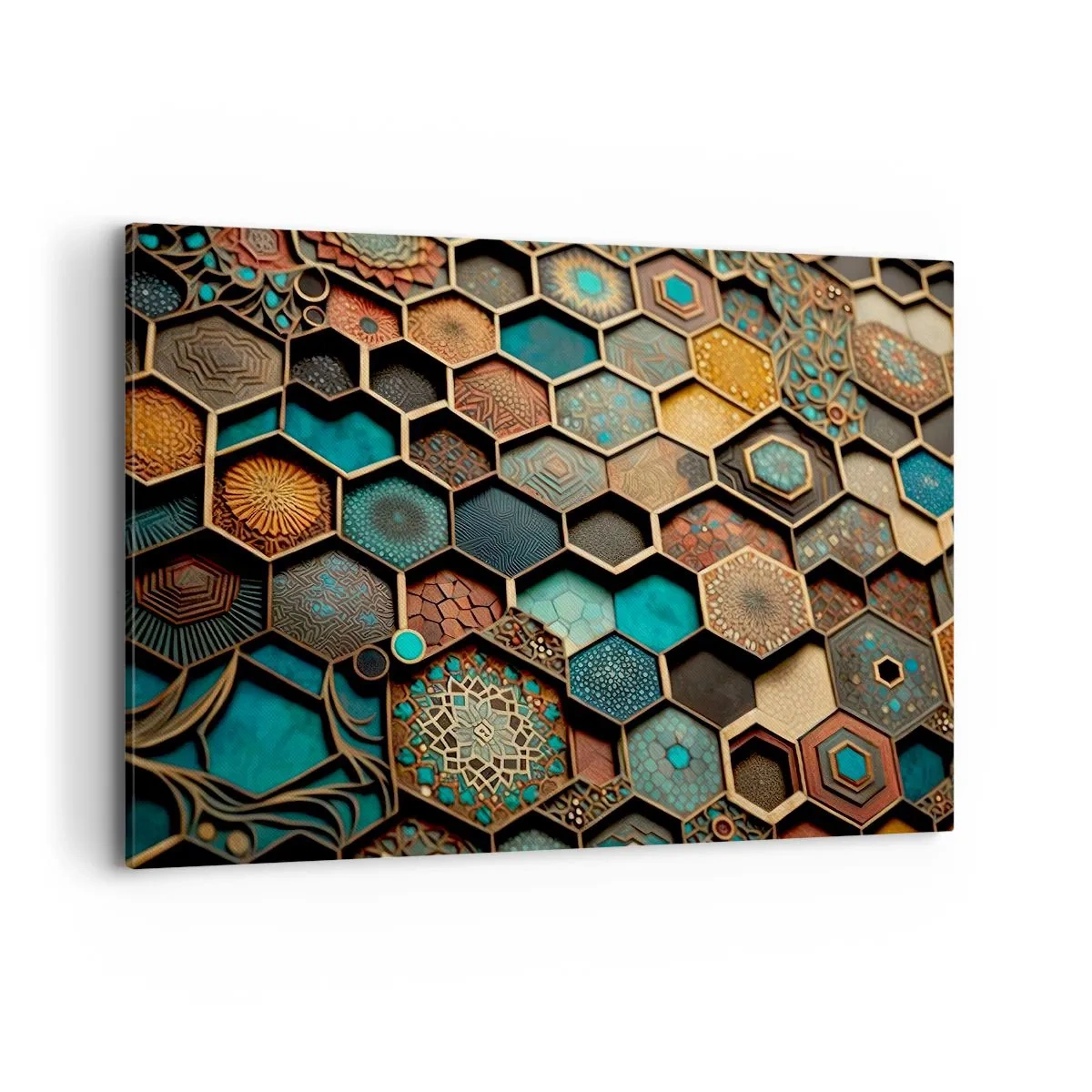 Tablou pe pânză - Ornamente arabe - o variație - 120x80 cm