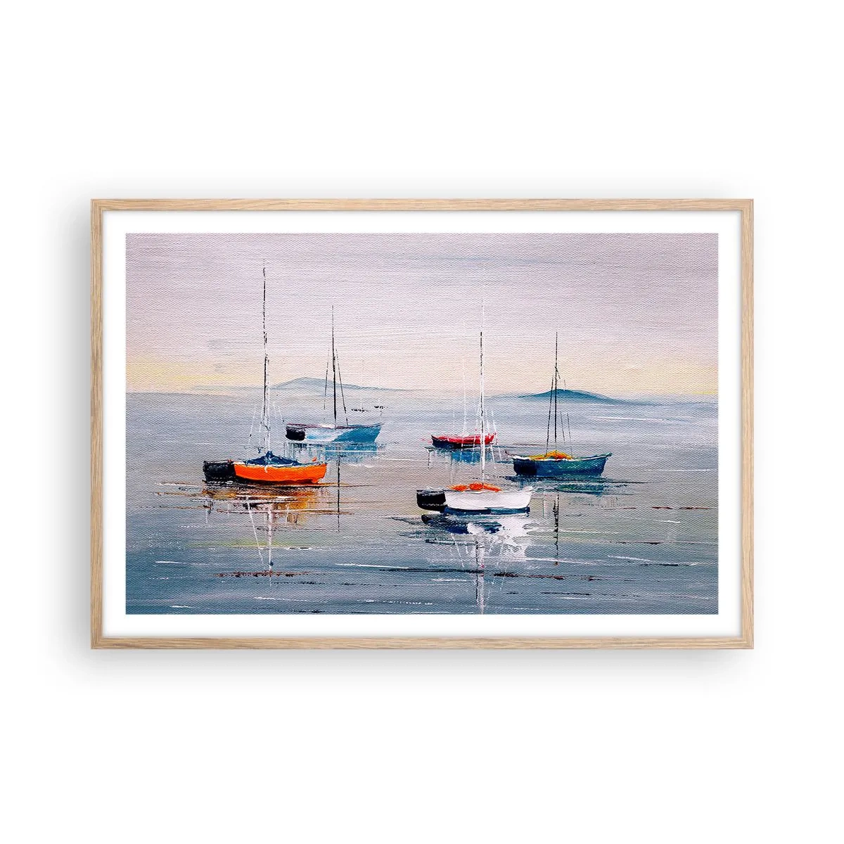 Poster în ramă de stejar deschis - O odihnă binemeritată - 91x61 cm