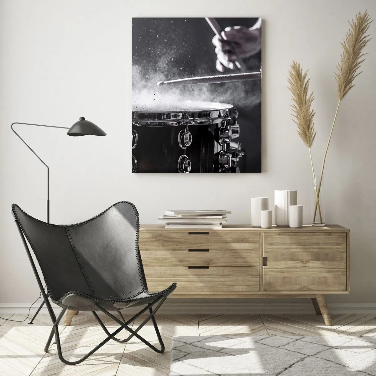 Tablou pe sticlă - Pulsul muzicii - 70x100 cm