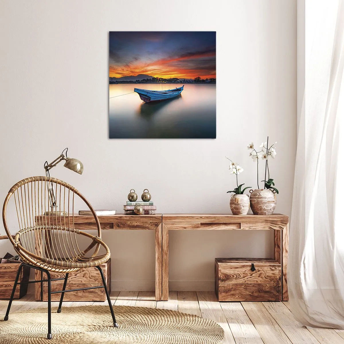 Tablou pe pânză - O noapte bună înainte - 40x40 cm