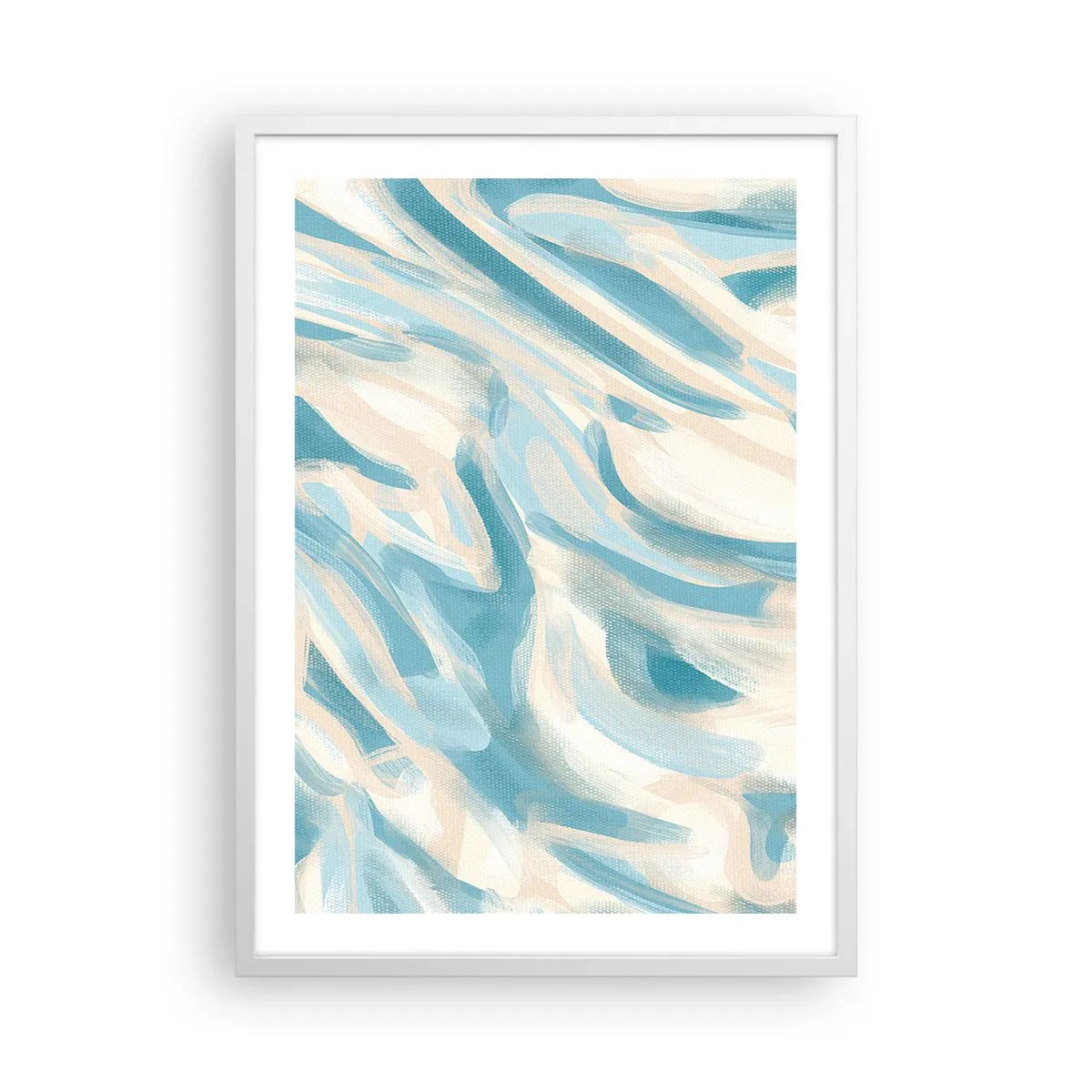 Poster în ramă albă - Brize de primăvară - 50x70 cm