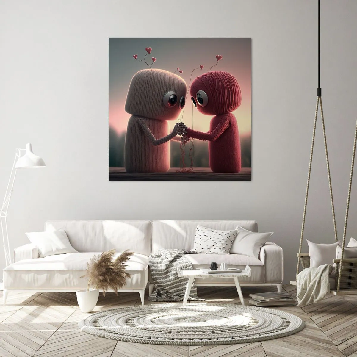 Tablou pe pânză - Toată lumea are voie să iubească - 30x30 cm