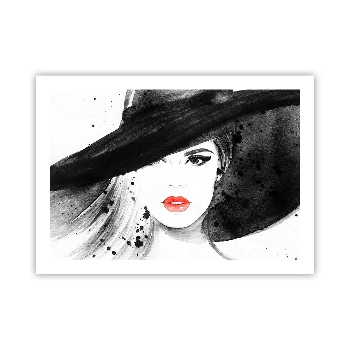 Poster - Doamna în negru - 70x50 cm
