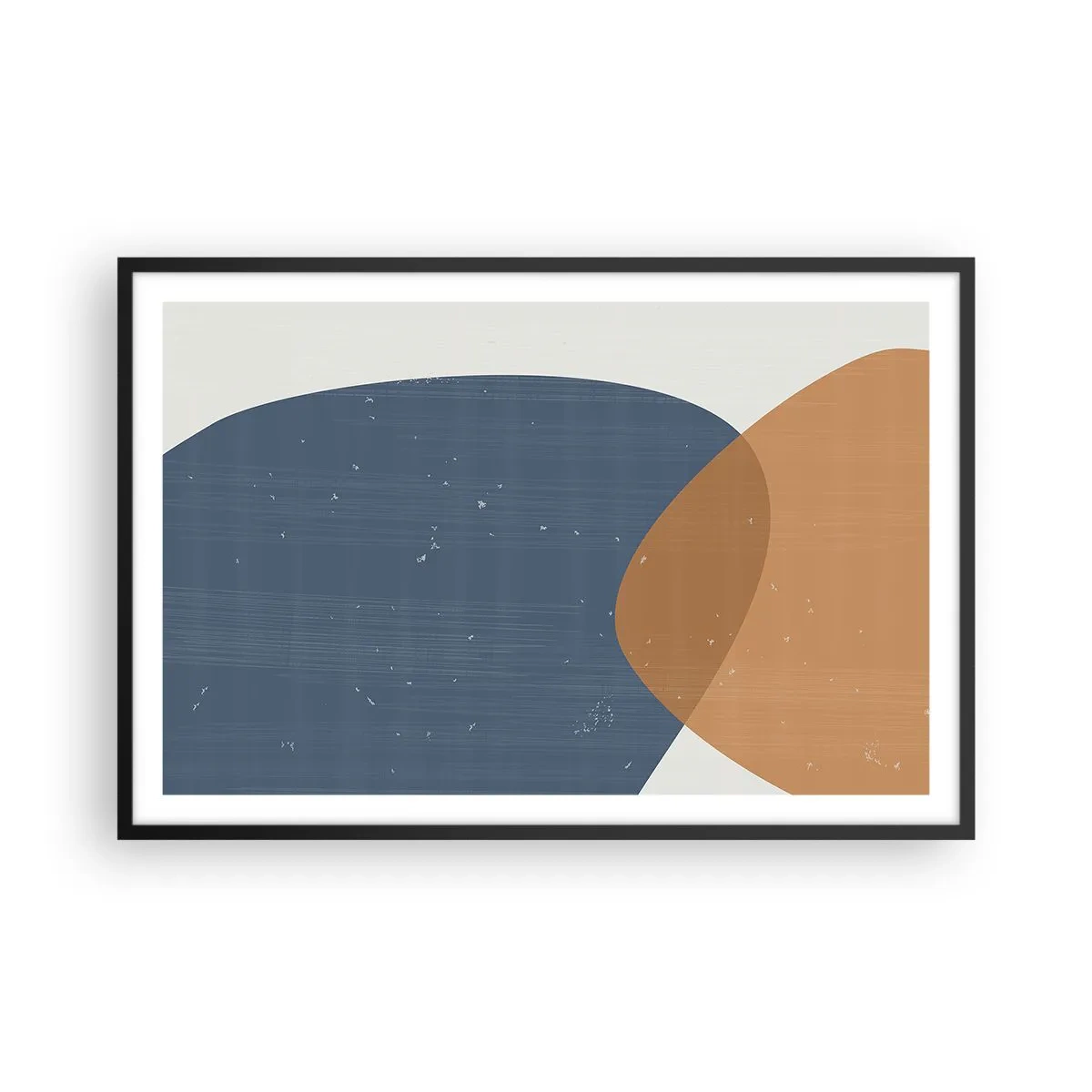 Poster în ramă neagră - Ovale și influențe - 91x61 cm
