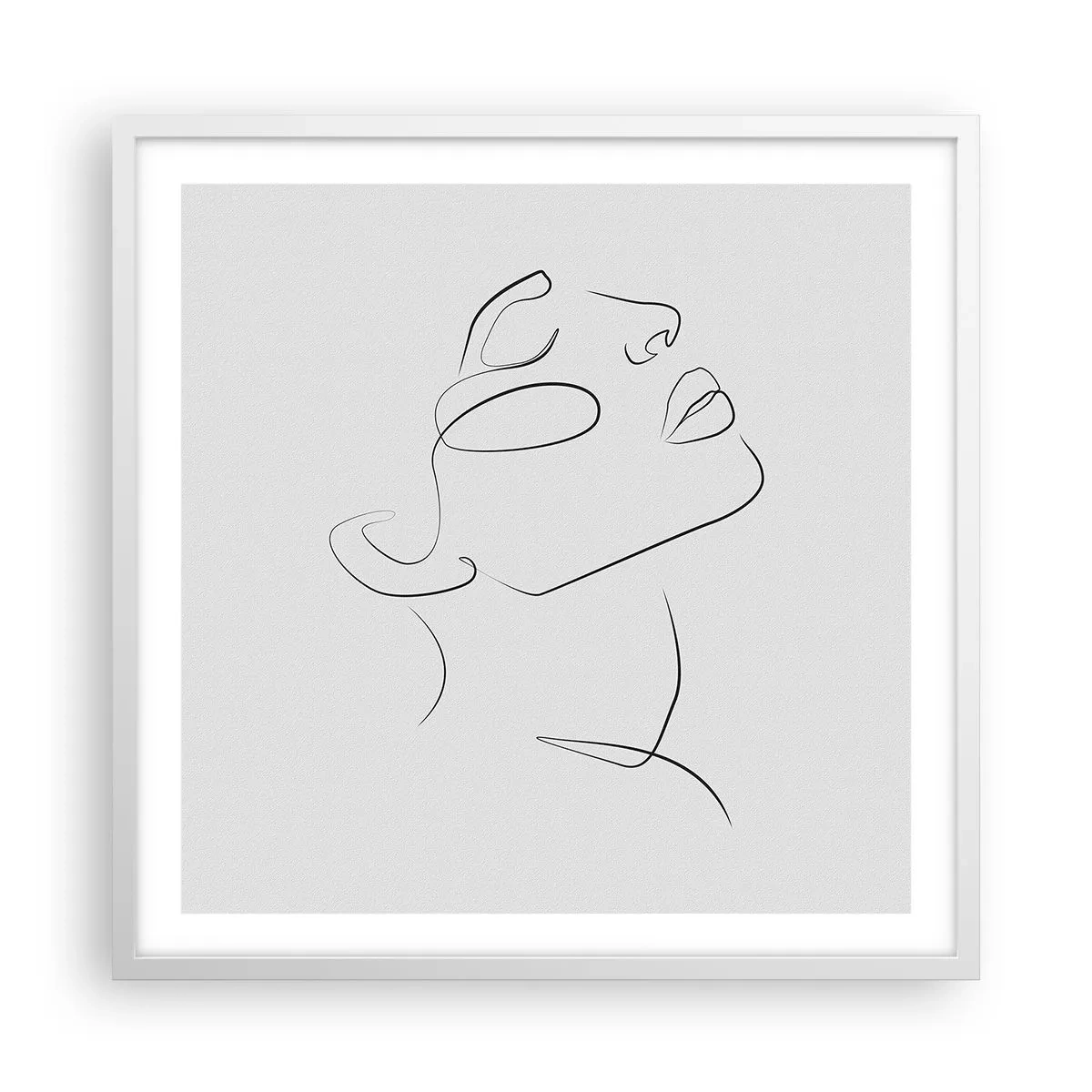 Poster în ramă albă - Meandrele unui vis - 60x60 cm