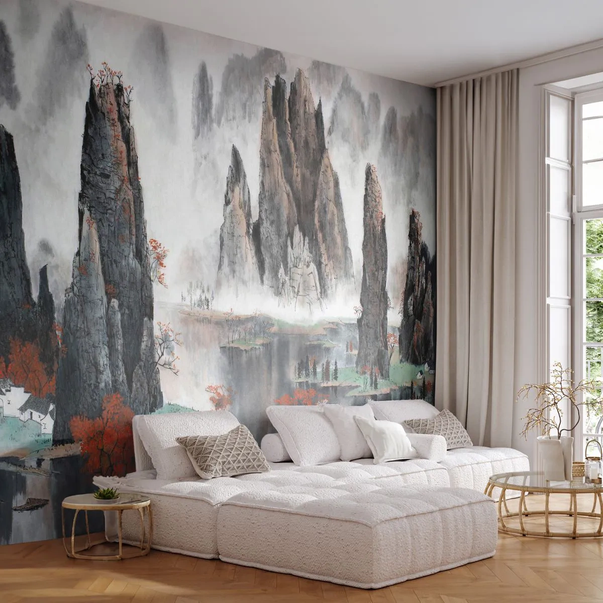 Tapet Premium Canvas - Gardieni puternici - Abstracția, Fantezie, Peisaj - 100x70 cm