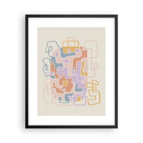 Poster în ramă neagră - Labirintul - o aventură plină de bucurie - 40x50 cm