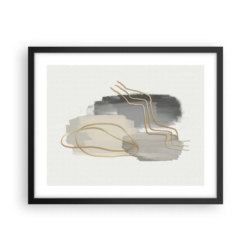 Poster în ramă neagră - Persistență și mișcare - 50x40 cm