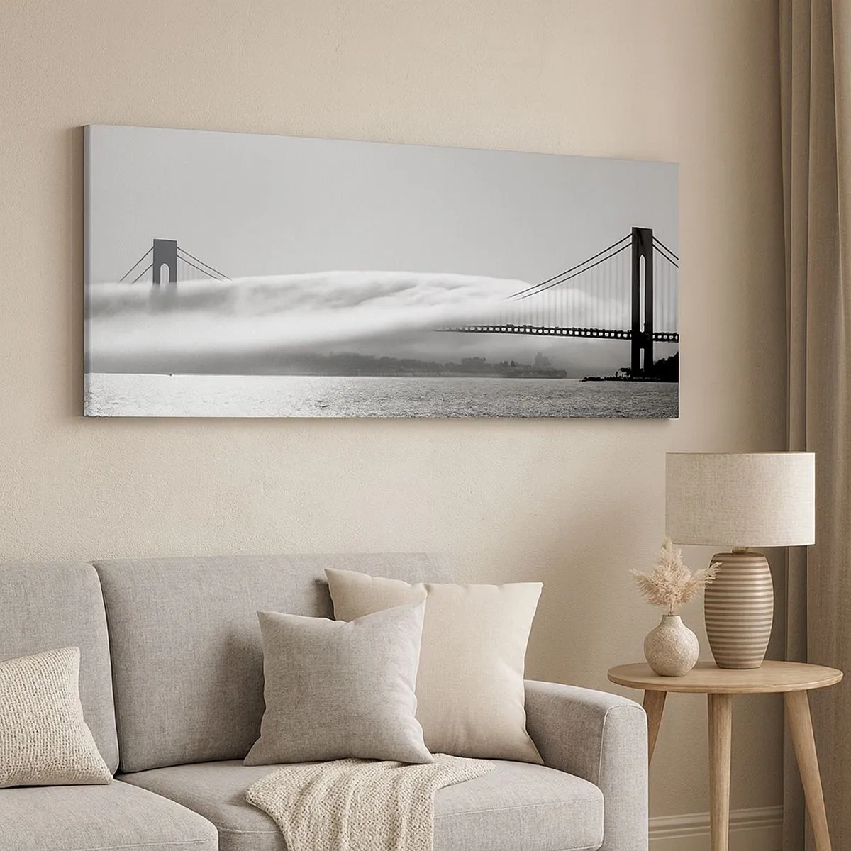 Tablou pe pânză - Să trecem prin Golden Gate - 100x40 cm