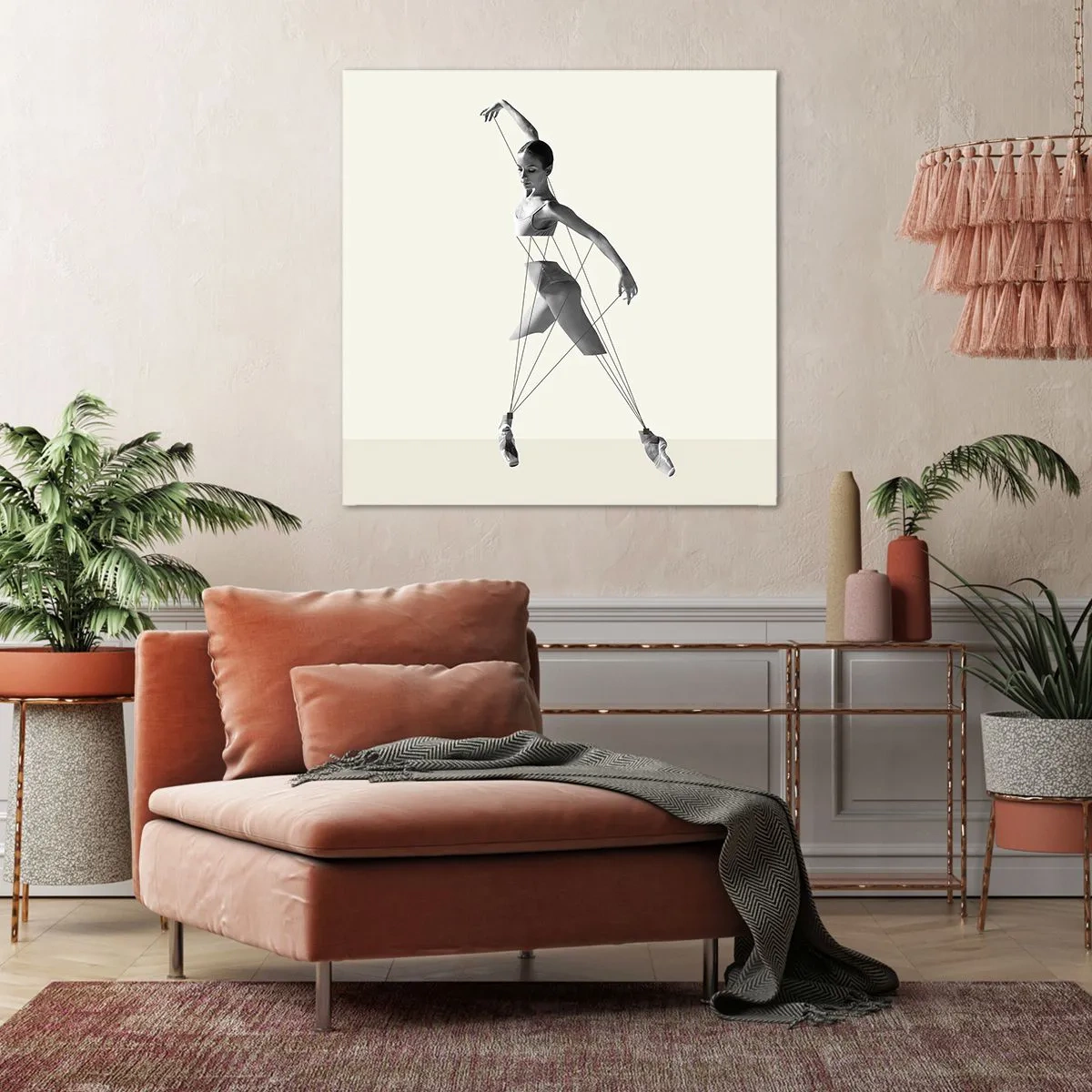 Tablou pe pânză - Într-un teatru de lumină - 70x70 cm