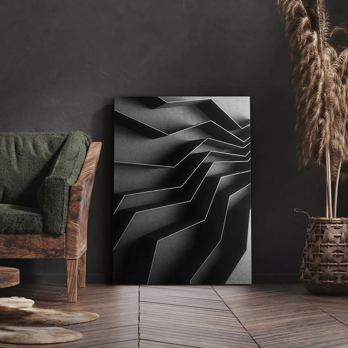 Tablou pe pânză - Ordinea spațială - 65x120 cm