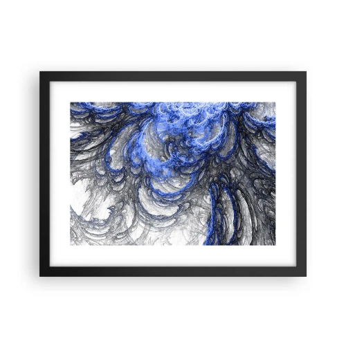 Poster în ramă neagră - Nașterea unui val - 40x30 cm