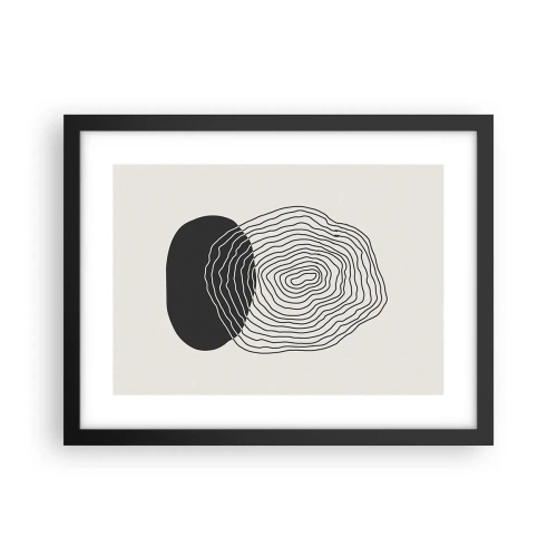 Poster în ramă neagră - Persistență și vibrațiile - 40x30 cm